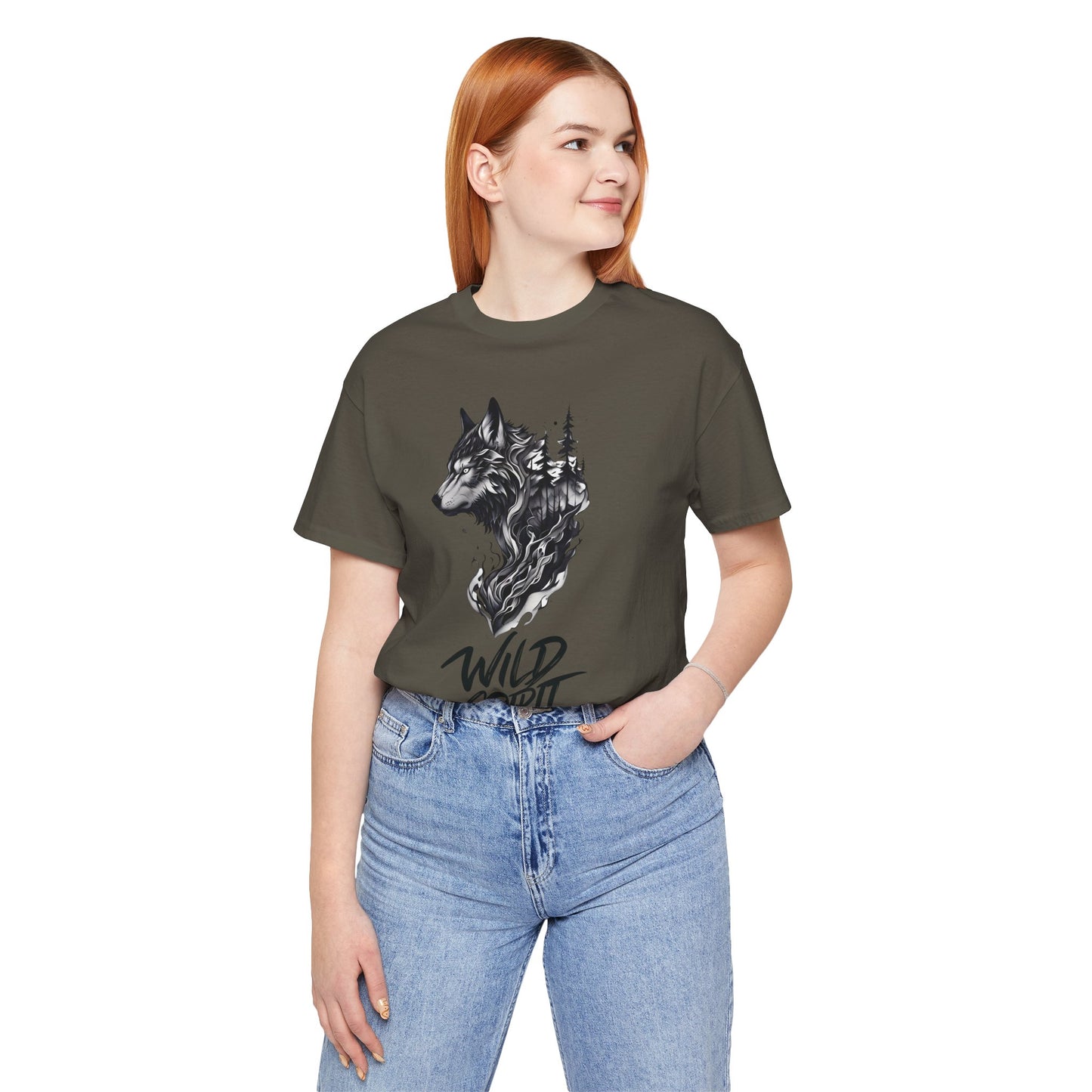 Wild Spirit Wolf Tee - Unisex, Gothic Streetwear, Alternative Clothing, grunge