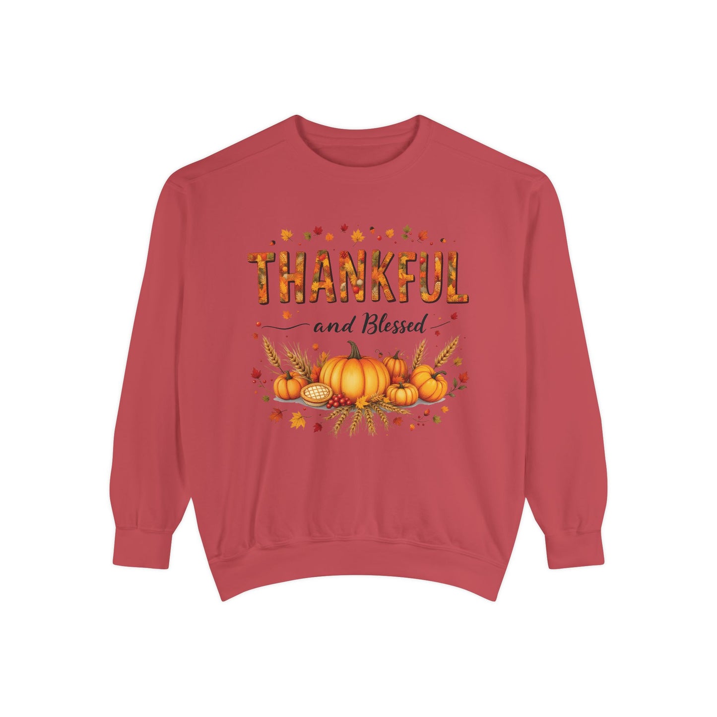 Thankful and Blessed Sweatshirt, Cozy Fall Apparel, Thankful Blessed ,Cotton, Fall Harvest Top, Gratitude Casual Wear.